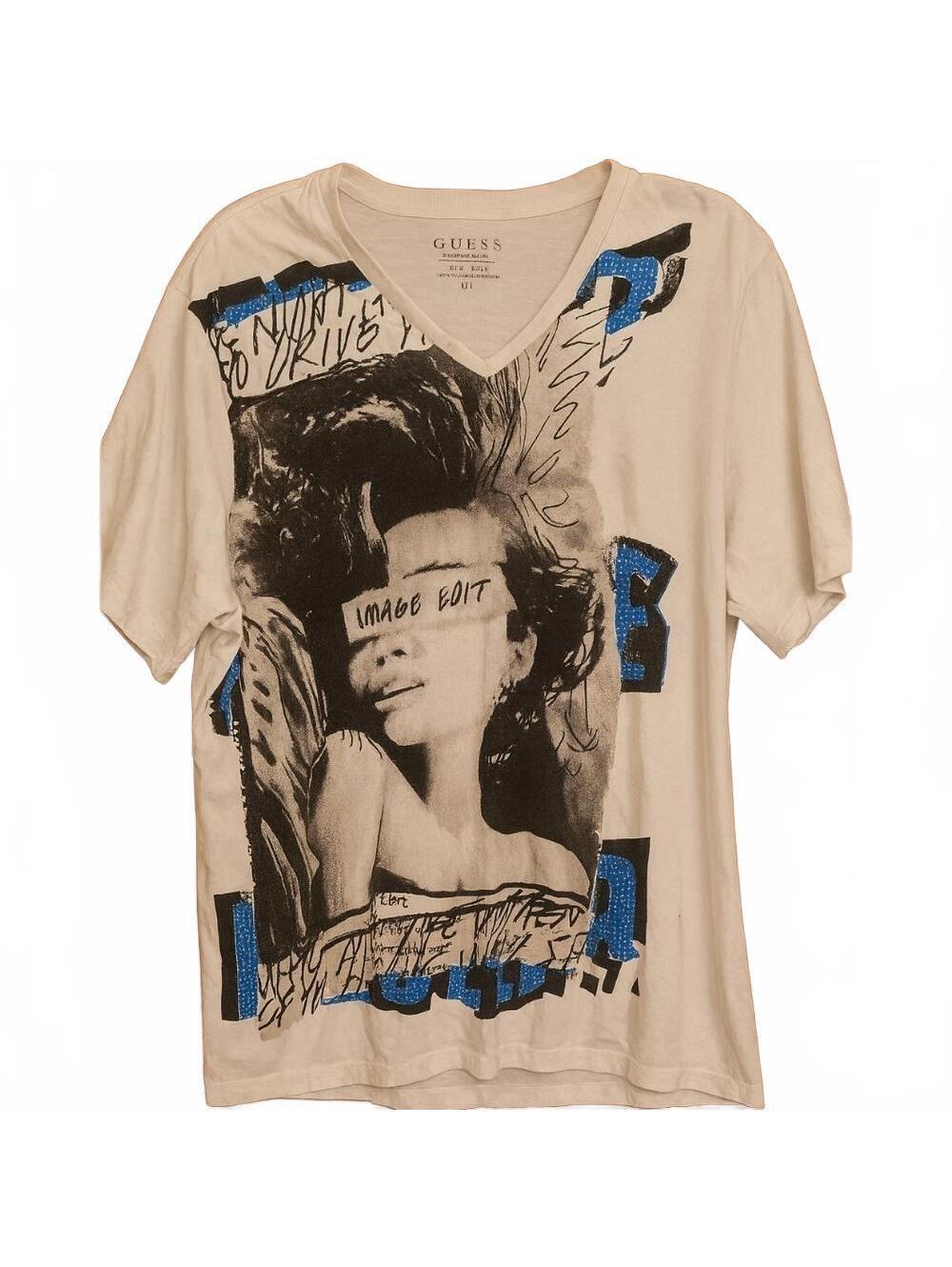 GUESS Los Angeles Graphic Tee “Image Edit” Size XL Vintage Street Style